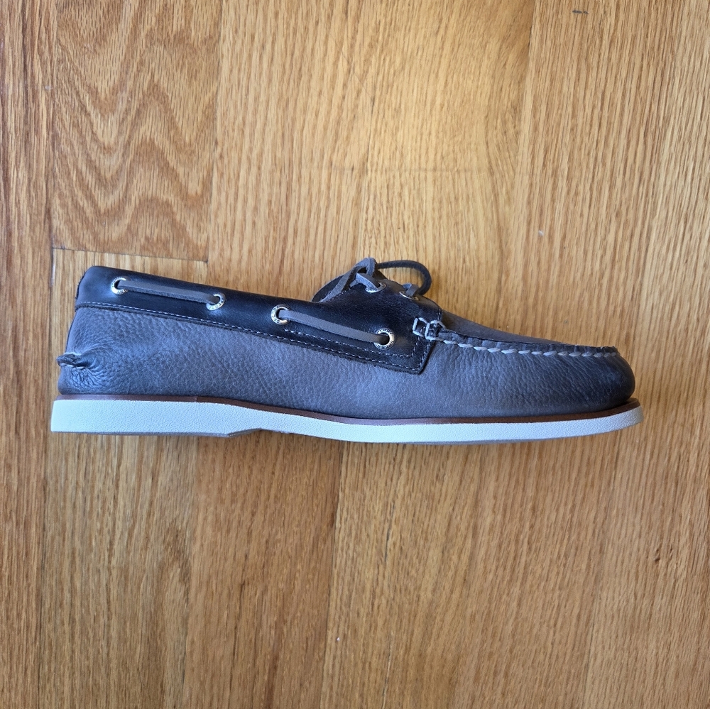 Sperry Gold Cup A/O Men's Leather Boat Shoes - Grey (8.5) NIB
